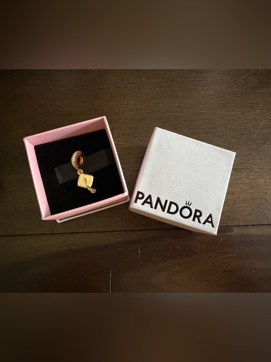 Pandora Jewelry - Pandora Gold Graduation Cap Dangle Charm